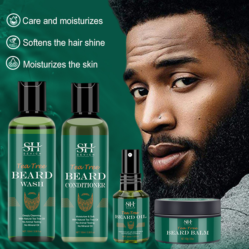 Hair Care Essence Oil - Tea Tree Beard Oil Set For