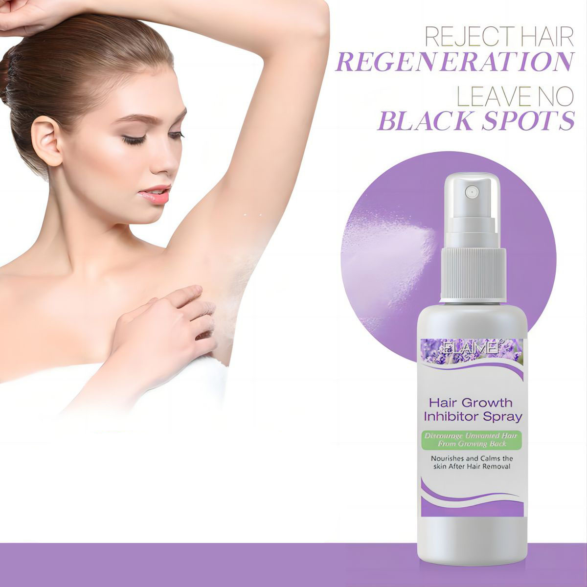 Hair Care Lotion - Permanant Hair Growth Removal Inhibitor Spray