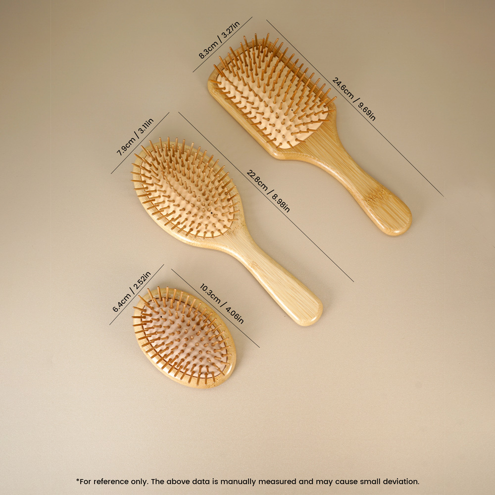 Bamboo Hair Brush Detangling B - Hair Care Daily Routine 评论和价格