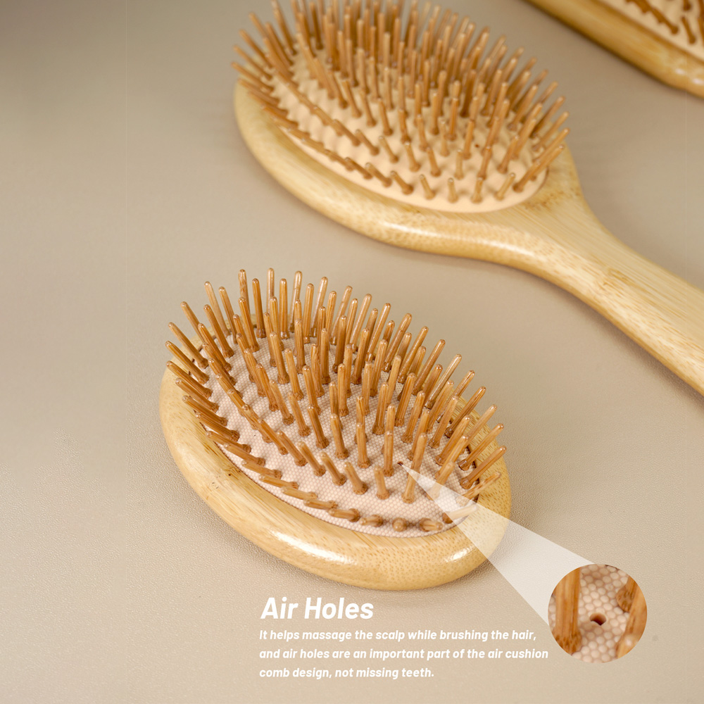 Bamboo Hair Brush Detangling B - Hair Care Daily Routine 评论和价格
