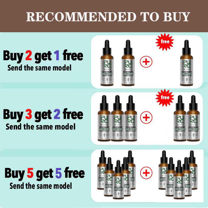 PURC Rosemary Oil For Hair Gro - Hair Care Essence Oil 评论和价格