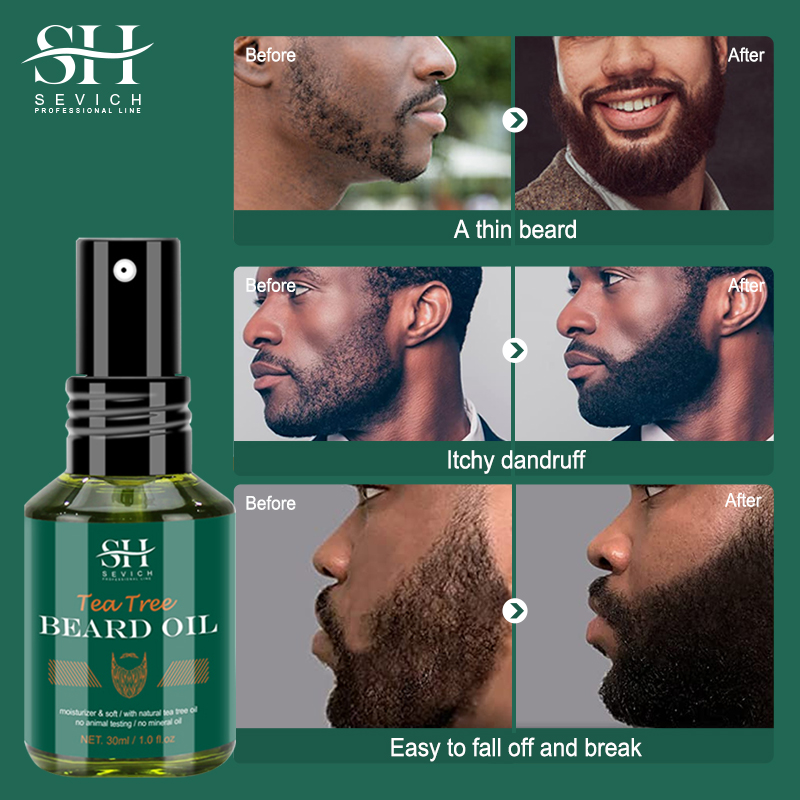 Tea Tree Beard Oil Set For Men - Hair Care Essence Oil 评论和价格