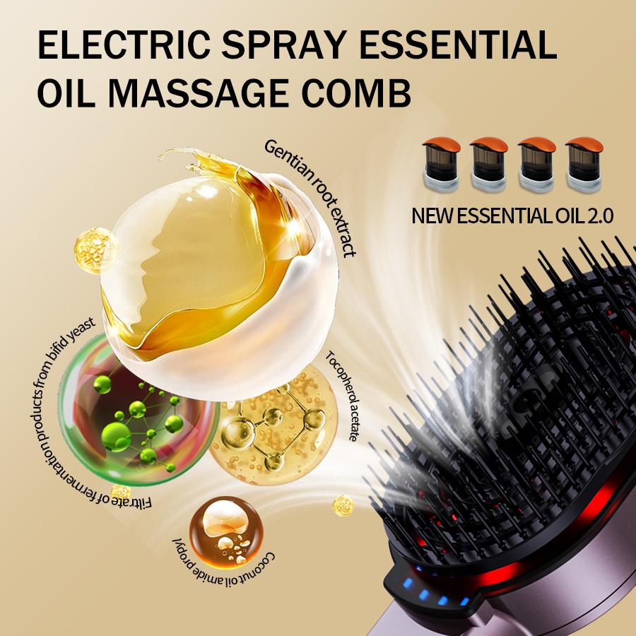 4-in-1 Massage Comb Essential  - Hair Care Essence Oil 评论和价格