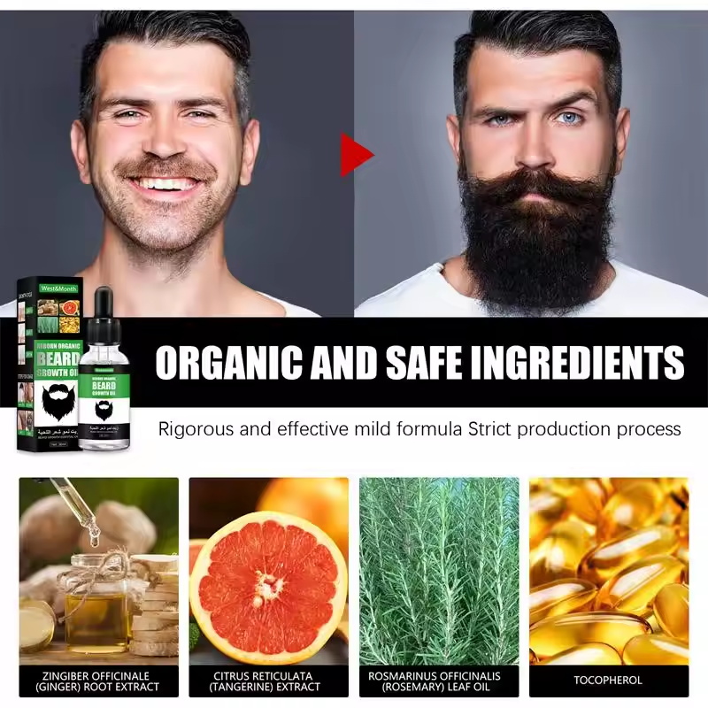 Fast Natural Mature Men Beard  - Hair Care Essence Oil 评论和价格