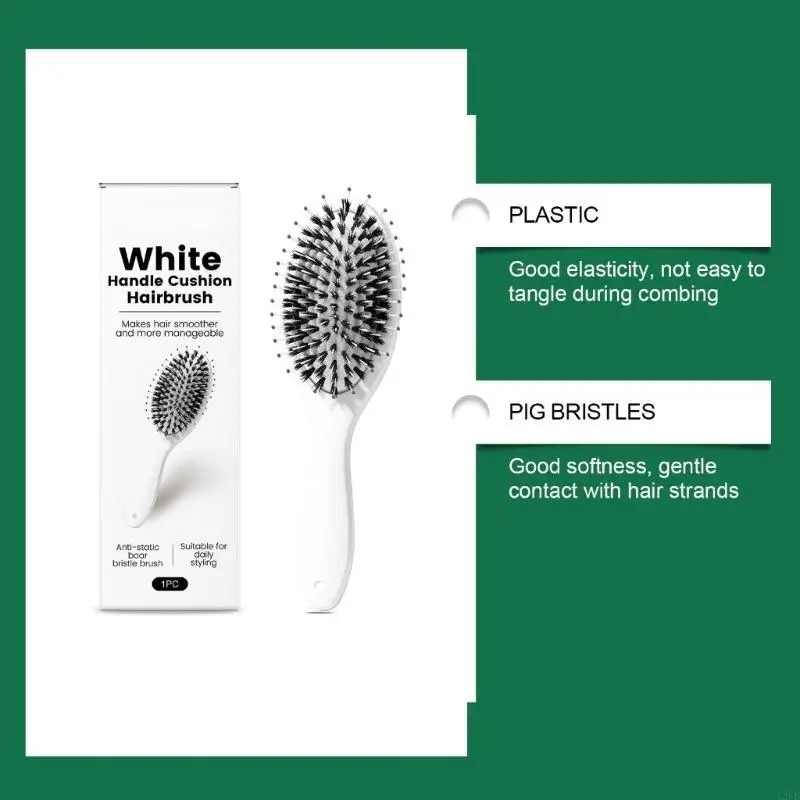 Boar Bristles And Nylon Brush  - Hair Care Daily Routine 评论和价格